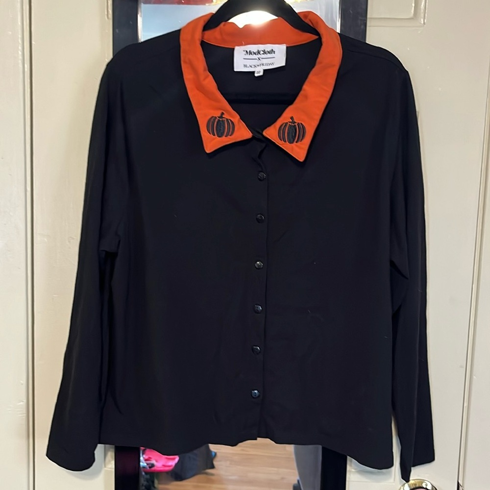 ModCloth x Black Friday 2X Pumpkin Spiced Up  Button up cardigan